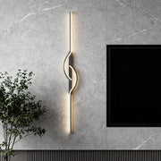 Modern Linear Wall Sconce Creative Black Aluminum Lamp
