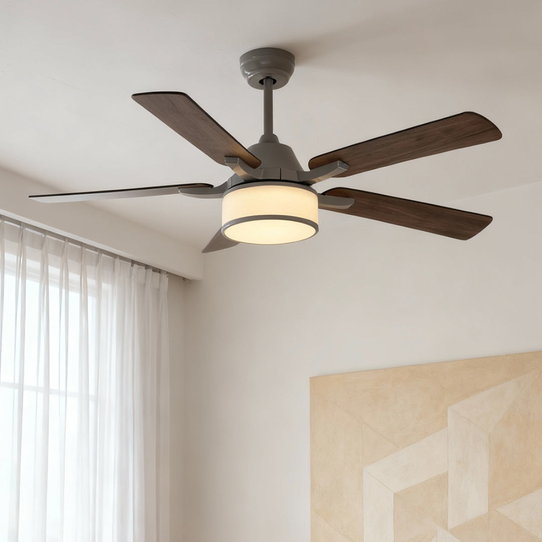 42 to 52 inches ceiling fan with light in a modern living room, elegant and functional indoor fixture