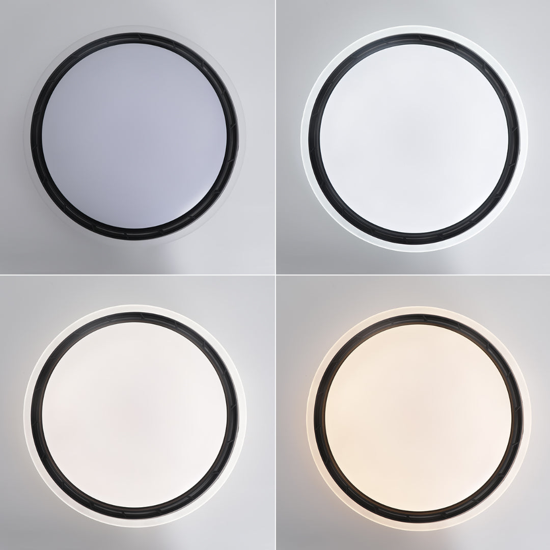 Ceiling light with hidden fan in a modern living room, elegant and functional indoor lighting