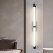 Modern Long Acrylic Tube LED Metallic Indoor Sconce Wall Lamp, 27.55''/35.43