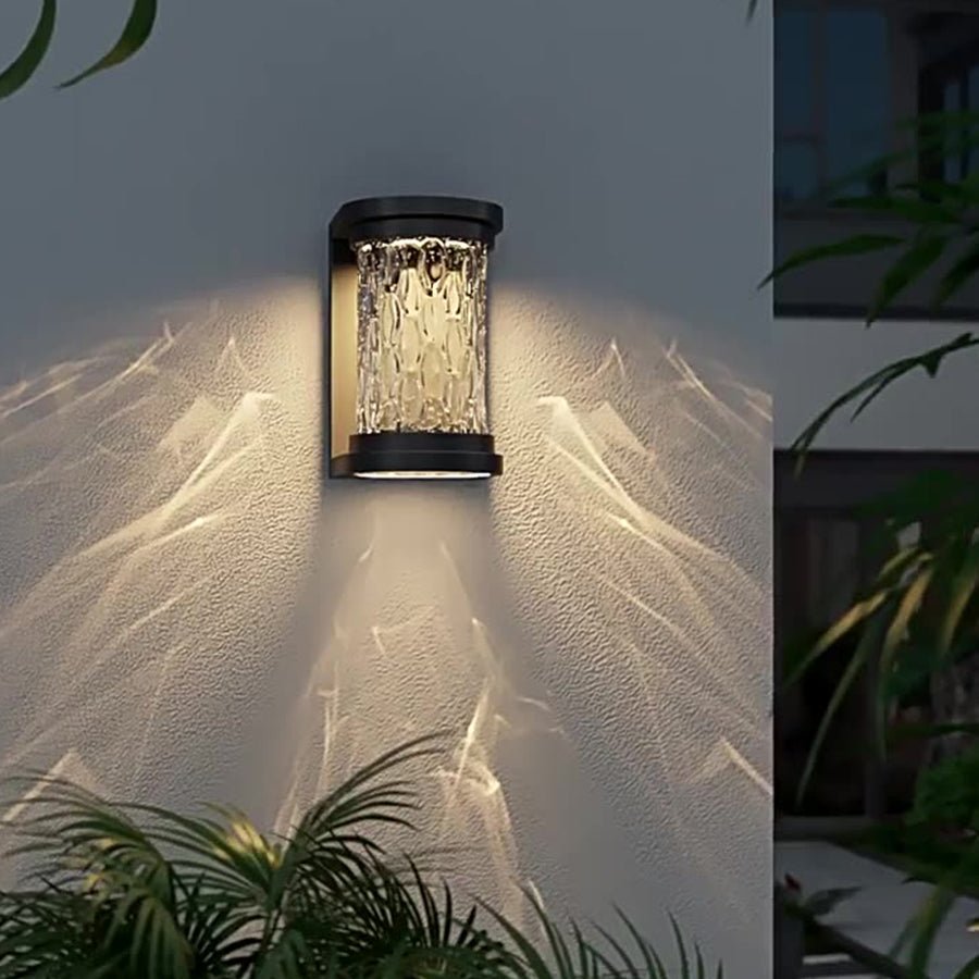 Modern Luxury Glass Stereoscopic Luminescence Cylindrical LED Wall Light