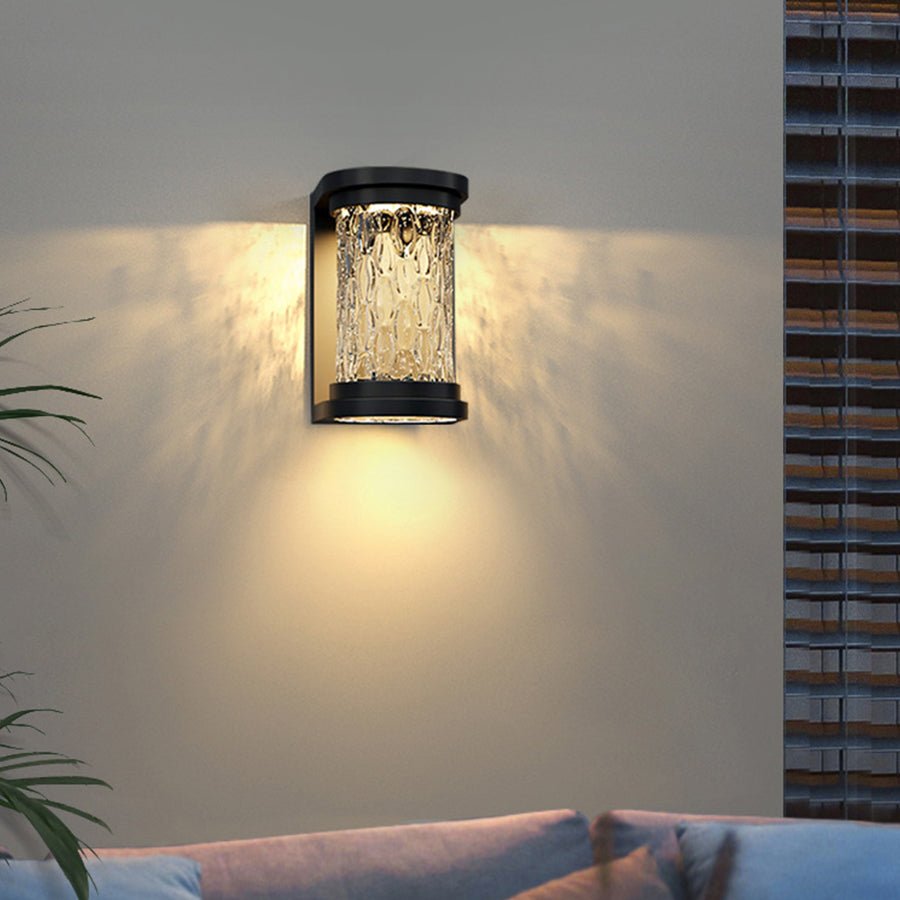 Modern Luxury Glass Stereoscopic Luminescence Cylindrical LED Wall Light