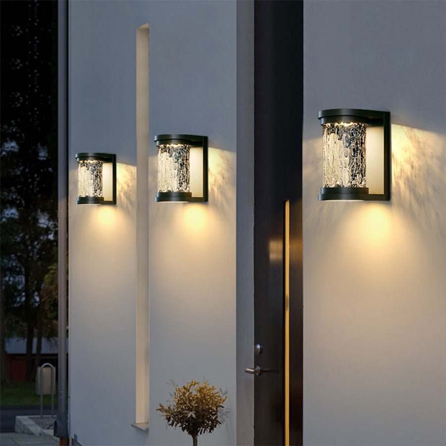Modern Luxury Glass Stereoscopic Luminescence Cylindrical LED Wall Light