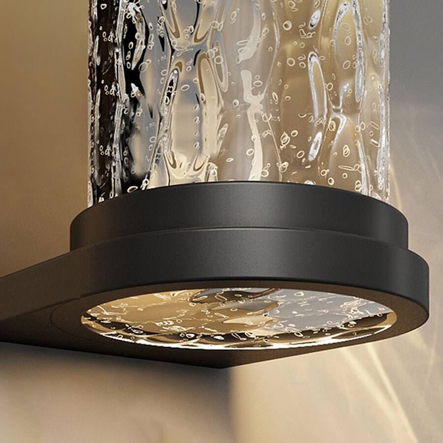 Modern Luxury Glass Stereoscopic Luminescence Cylindrical LED Wall Light