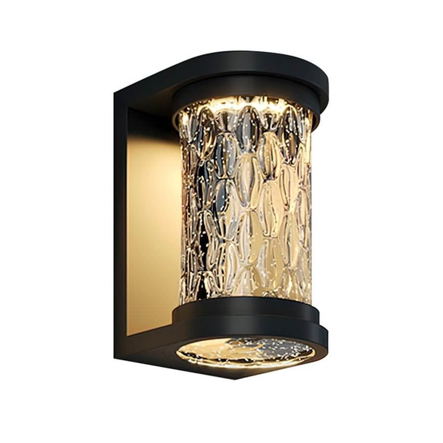 Modern Luxury Glass Stereoscopic Luminescence Cylindrical LED Wall Light