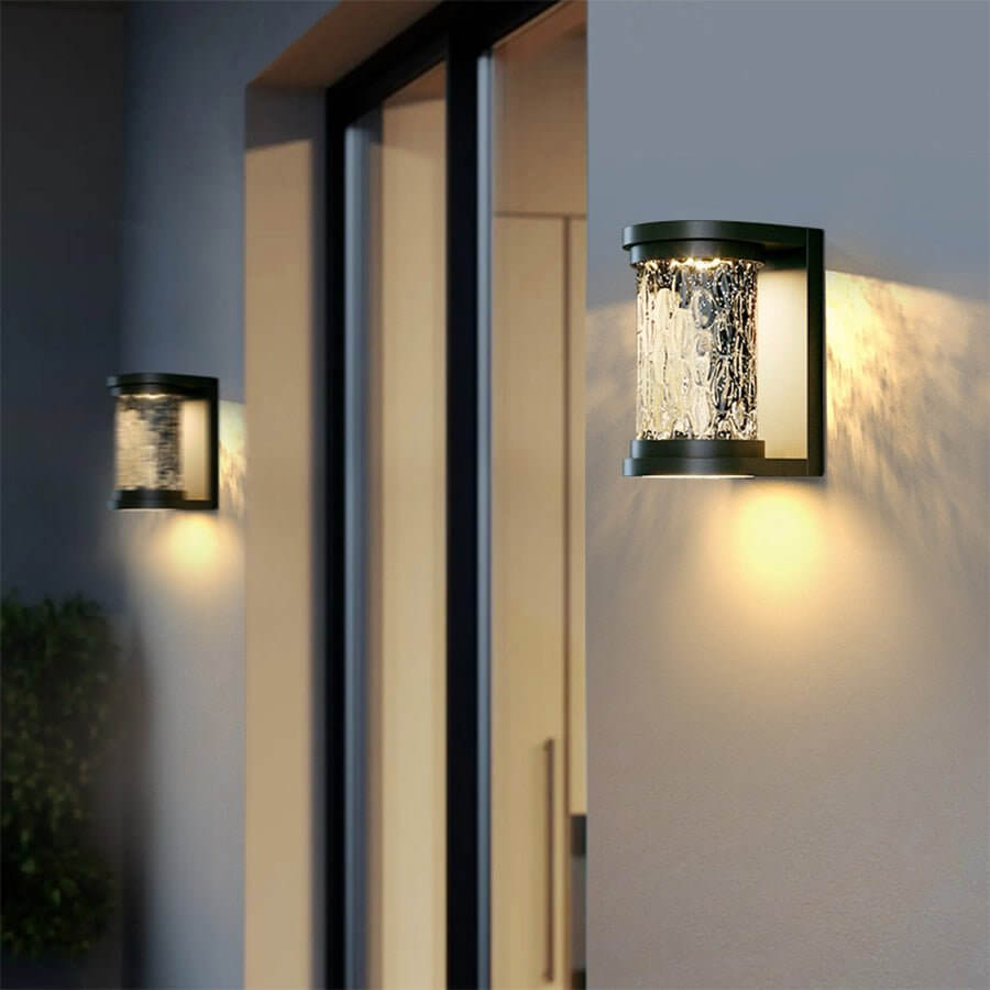 Modern Luxury Glass Stereoscopic Luminescence Cylindrical LED Wall Light
