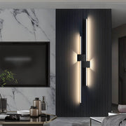Modern Luxury Iron LED Strips Horizontal & Vertical Wall Mounted Light