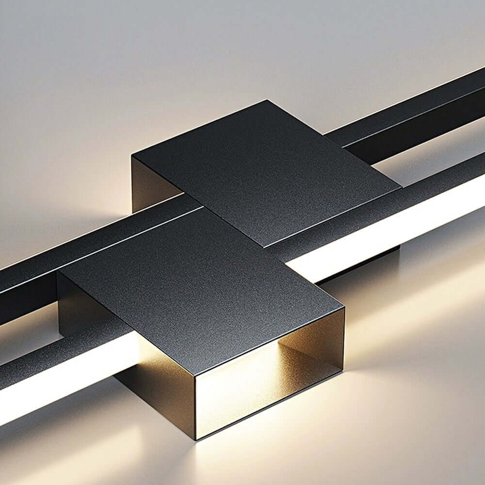 Modern Luxury Iron LED Strips Horizontal & Vertical Wall Mounted Light