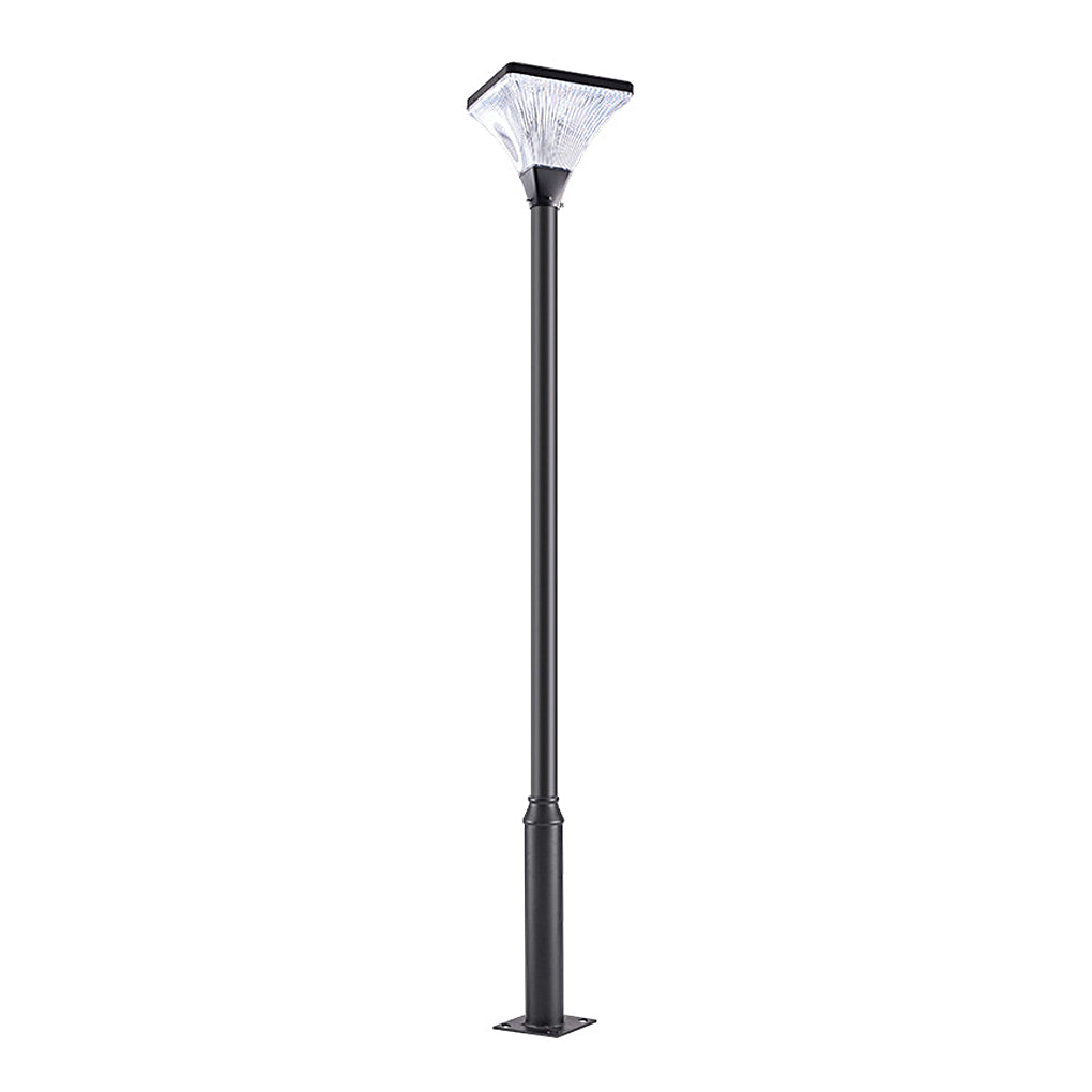 Single modern night street lamp pole isolated on white background for product display.