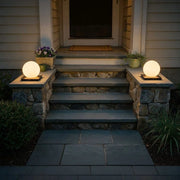 Waterproof Modern Outdoor Pillar Lights with PE Lampshade