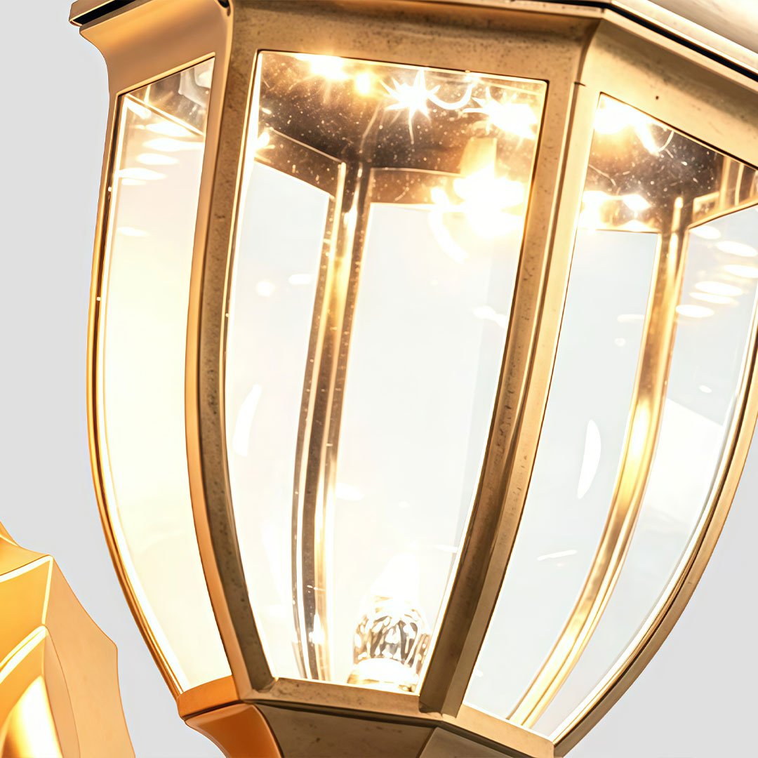 Outdoor solar lights wall mount for home exterior