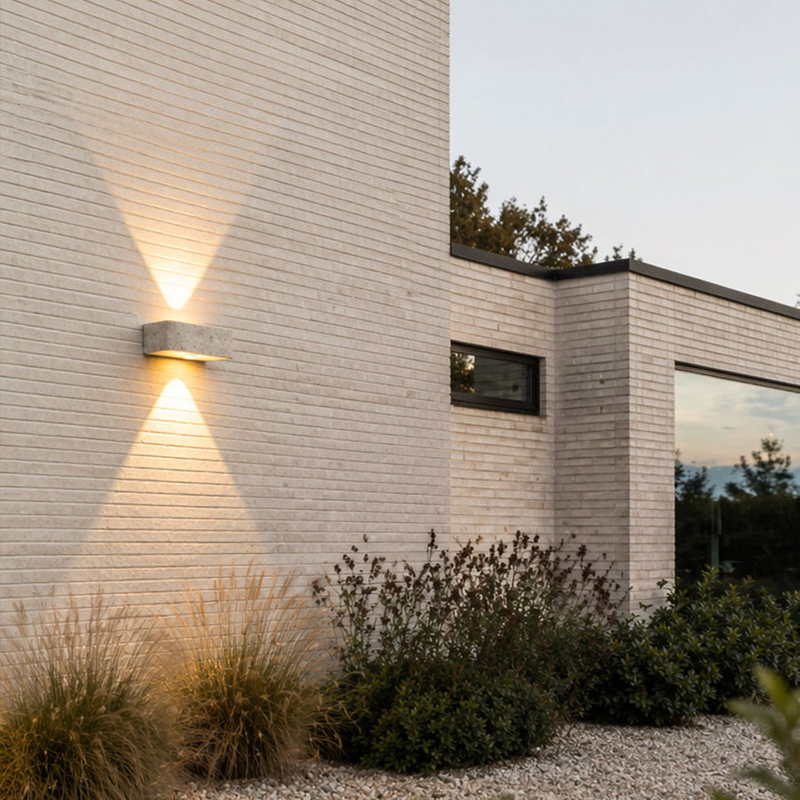 Outdoor up and down wall lights for home exterior