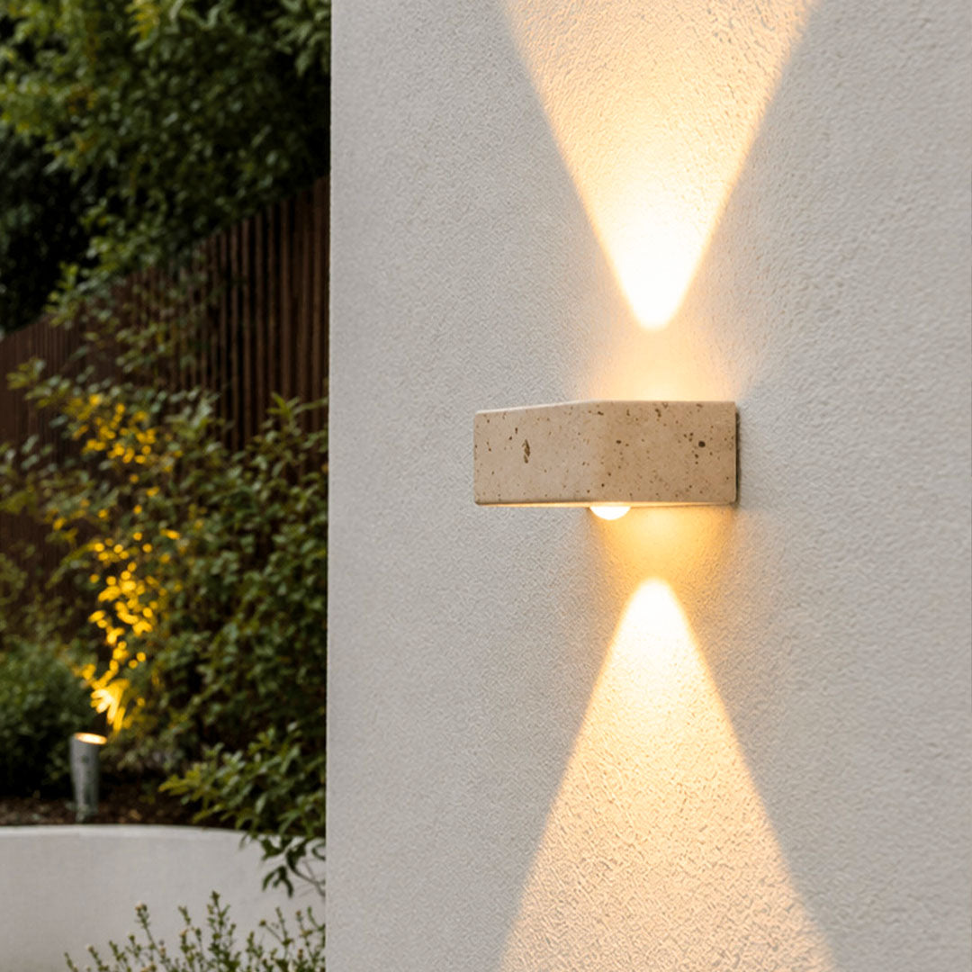 Outdoor up and down wall lights for home exterior