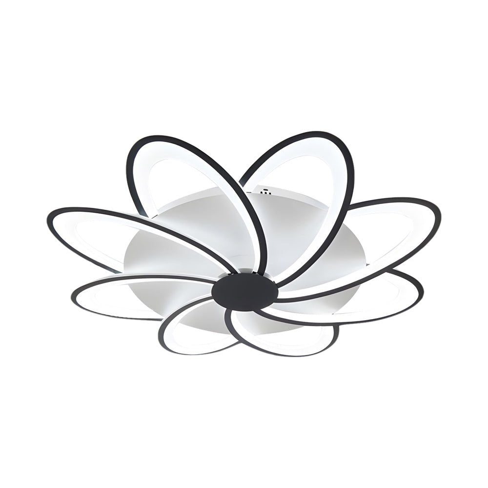Modern Petal Flush Mount Light - Acrylic LED Flower Shape Ceiling Lamp