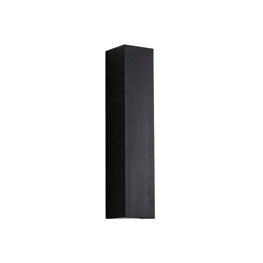 Modern rectangular outdoor up down wall light side view