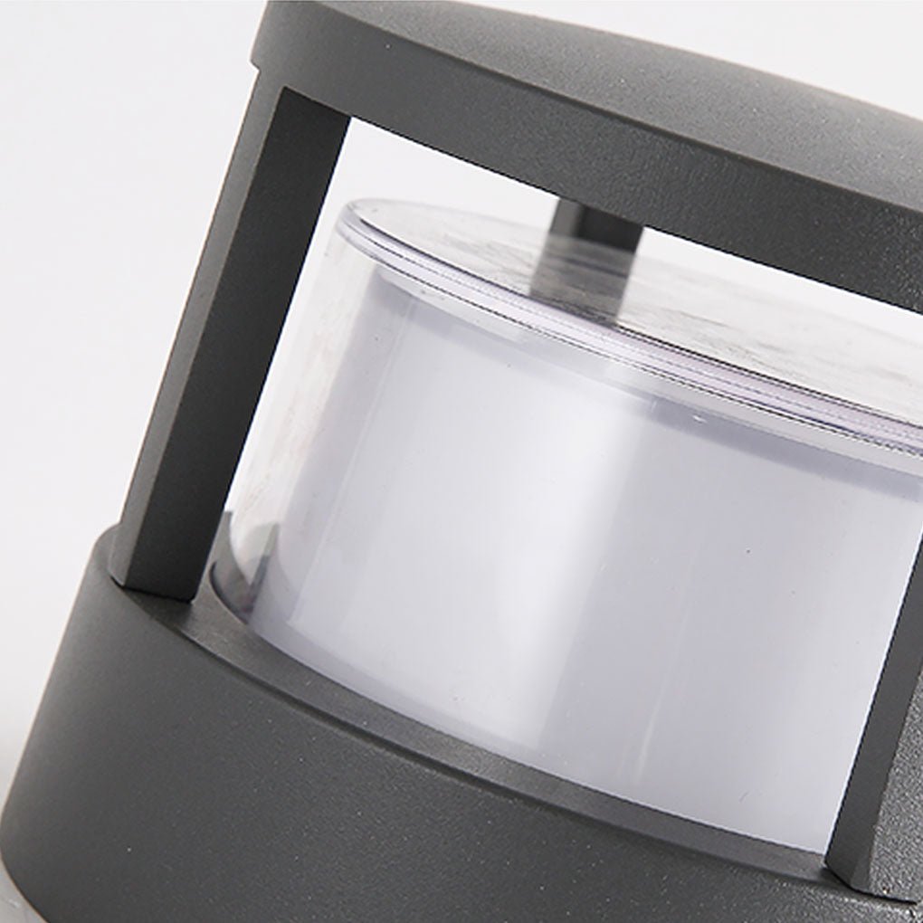 Create a welcoming outdoor space with modern round outdoor post light featuring bright, weather-resistant LED lighting.