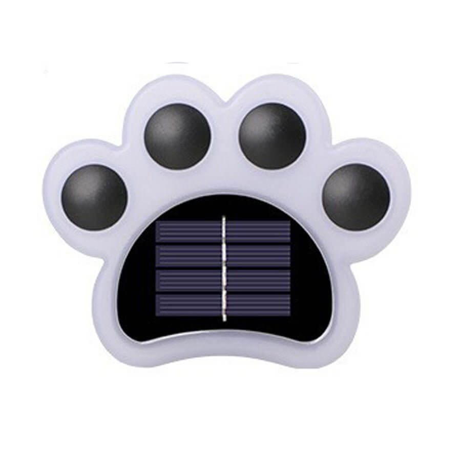 Modern Solar - Powered LED Animal Paw Lights Step Stairs Lighting