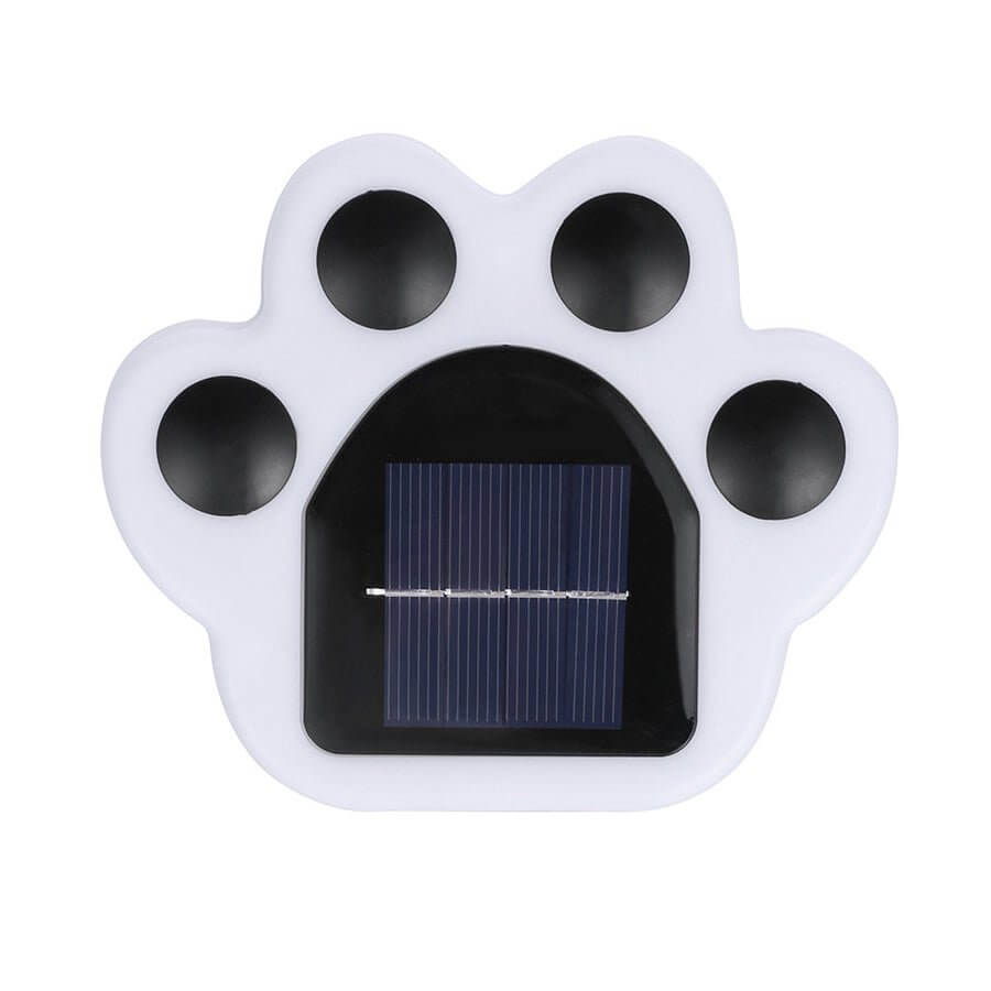 Modern Solar - Powered LED Animal Paw Lights Step Stairs Lighting