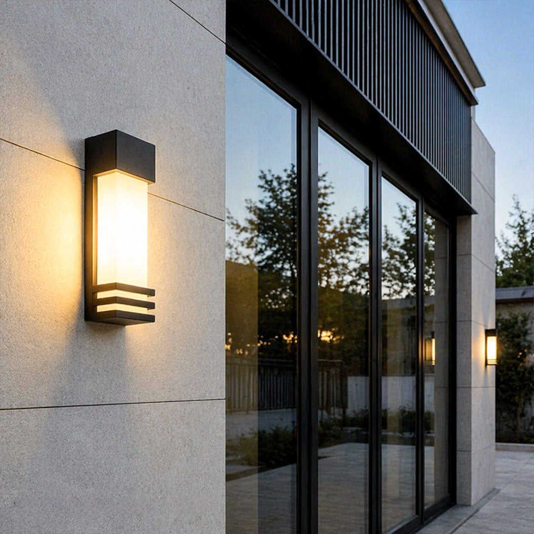 Modern solar wall mount lights outdoor