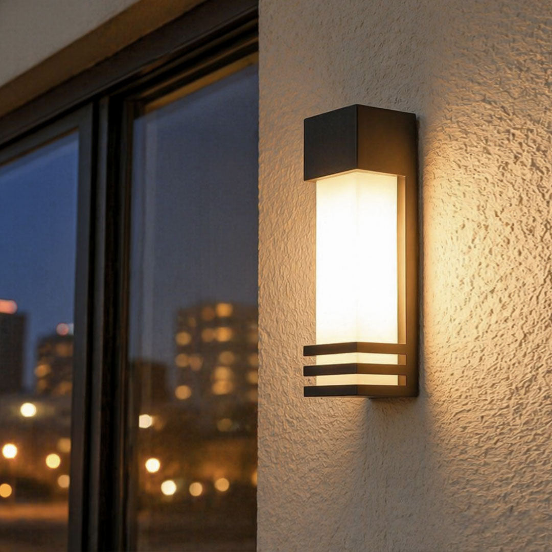 Modern solar wall mount lights outdoor