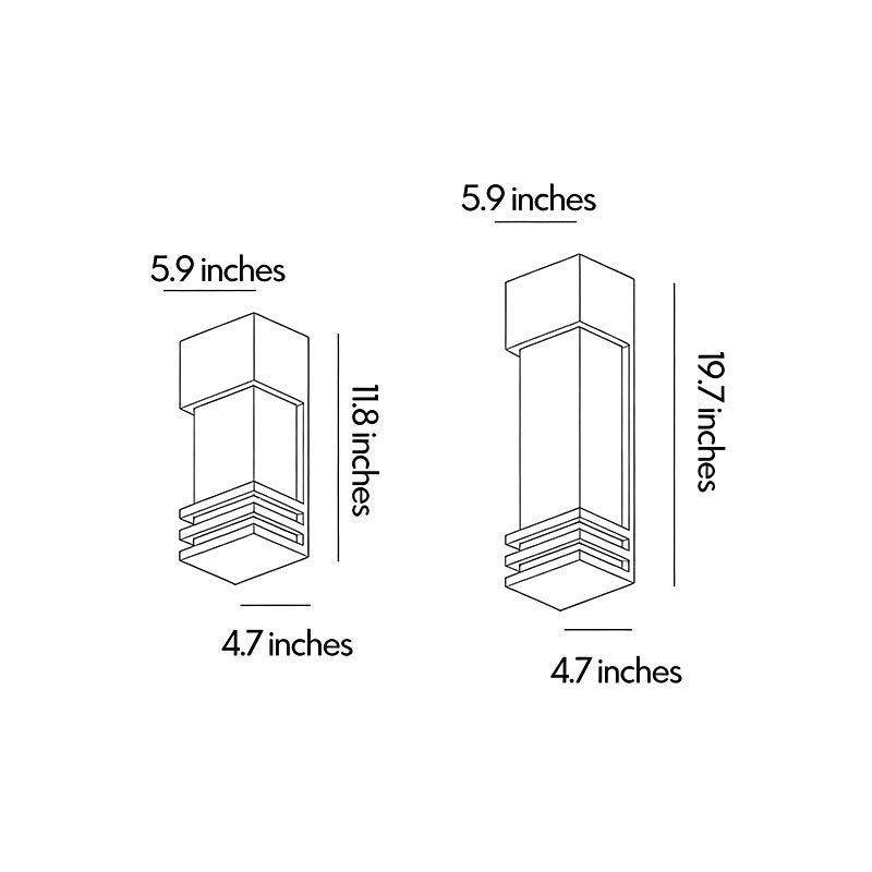 Modern solar wall mount lights outdoor