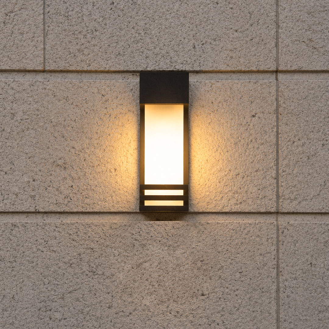 Modern solar wall mount lights outdoor