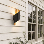 Modern Spiral Wall Light Dual-Sided Lighting LED Waterproof Light