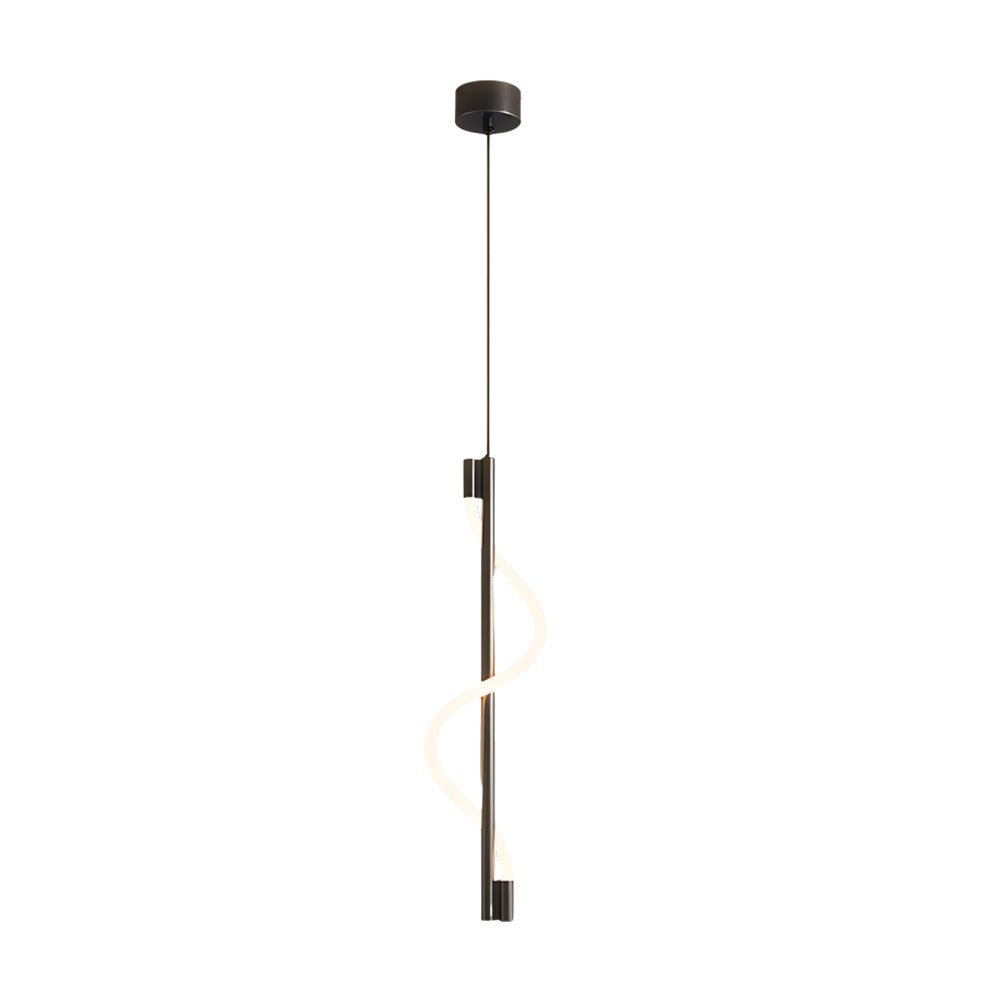 Modern Vertical Spiral Rope LED Pendant Light with Dimmable Feature ...