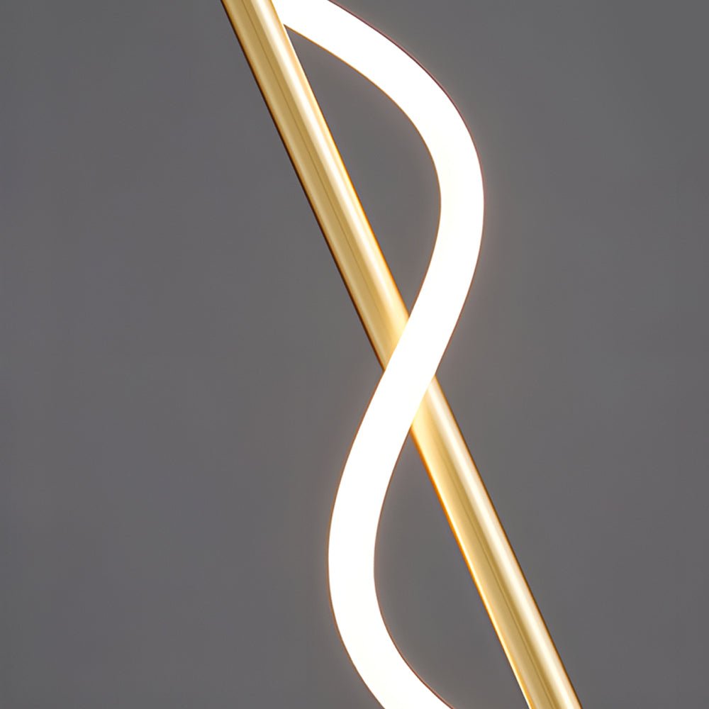 Modern Vertical Spiral Rope LED Pendant Light with Dimmable Feature ...