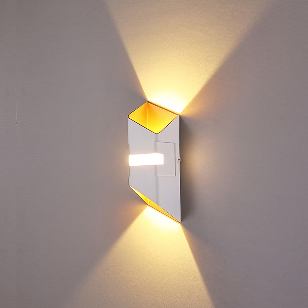Modern wall light installation in commercial or residential corridor with clean design