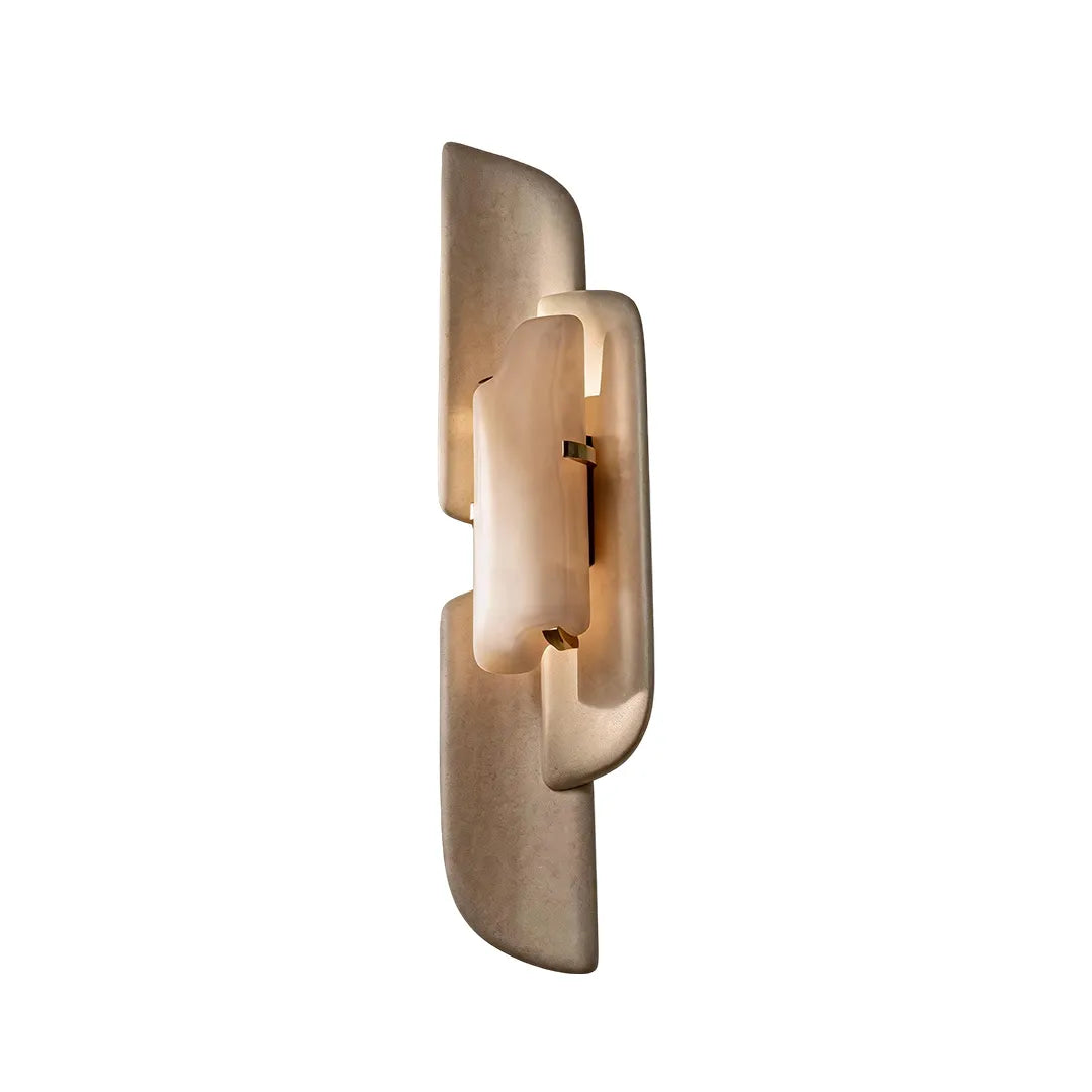 Modern wall light fixtures product image showing a vertical wall sconce with layered illuminated panels.