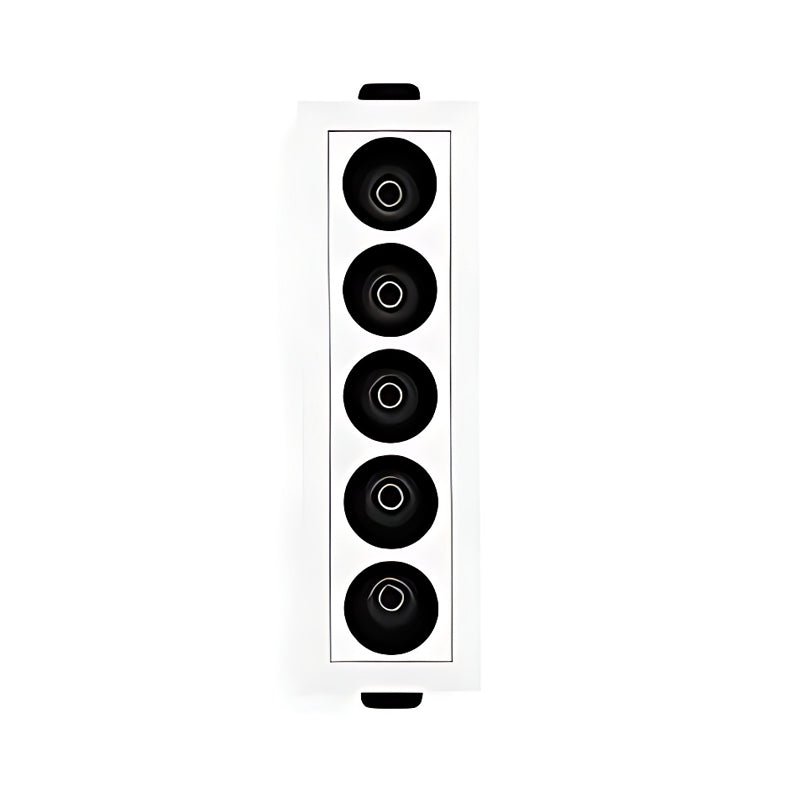 Modern White Aluminum LED Recessed Light Anti - Glare Spotlight