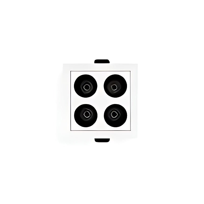 Modern White Aluminum LED Recessed Light Anti - Glare Spotlight