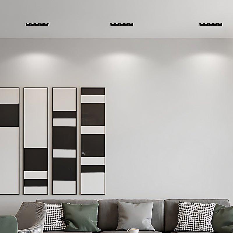 Modern White Aluminum LED Recessed Light Anti - Glare Spotlight