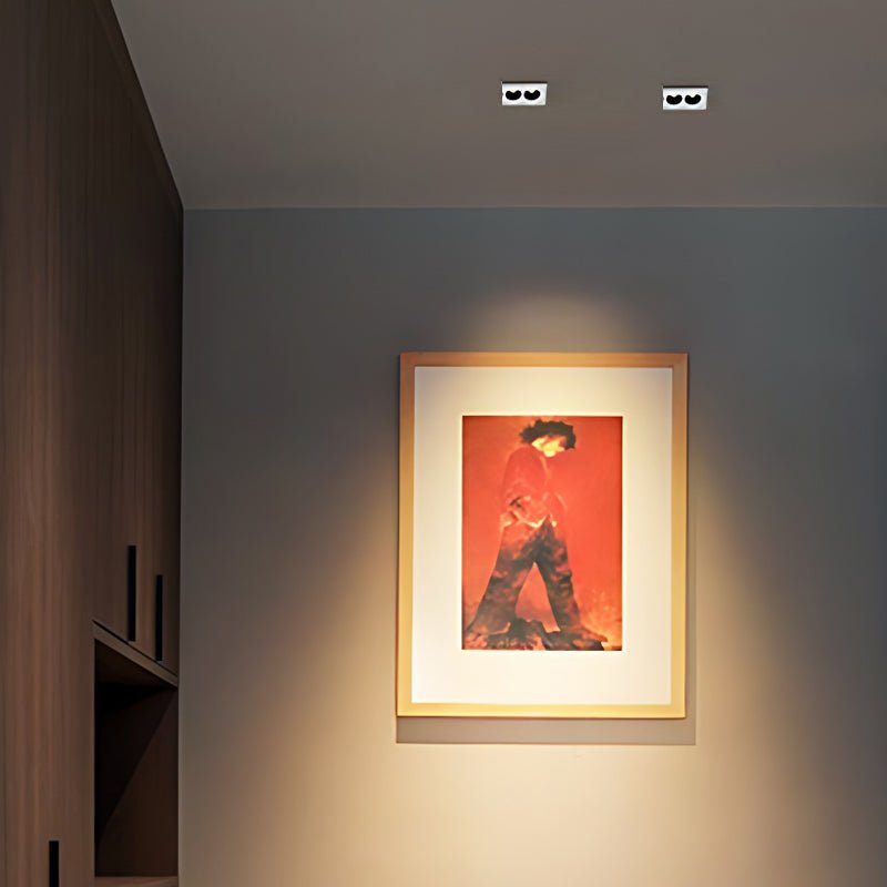 Modern White Aluminum LED Recessed Light Anti - Glare Spotlight