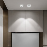 Modern White Aluminum LED Recessed Light Anti - Glare Spotlight