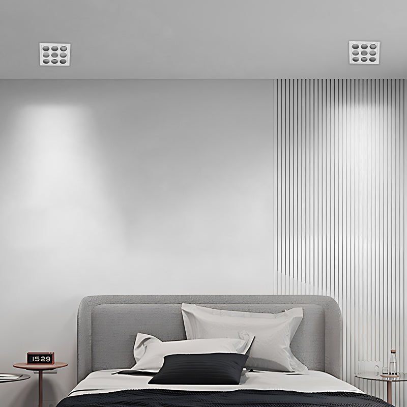 Modern White Aluminum LED Recessed Light Anti - Glare Spotlight