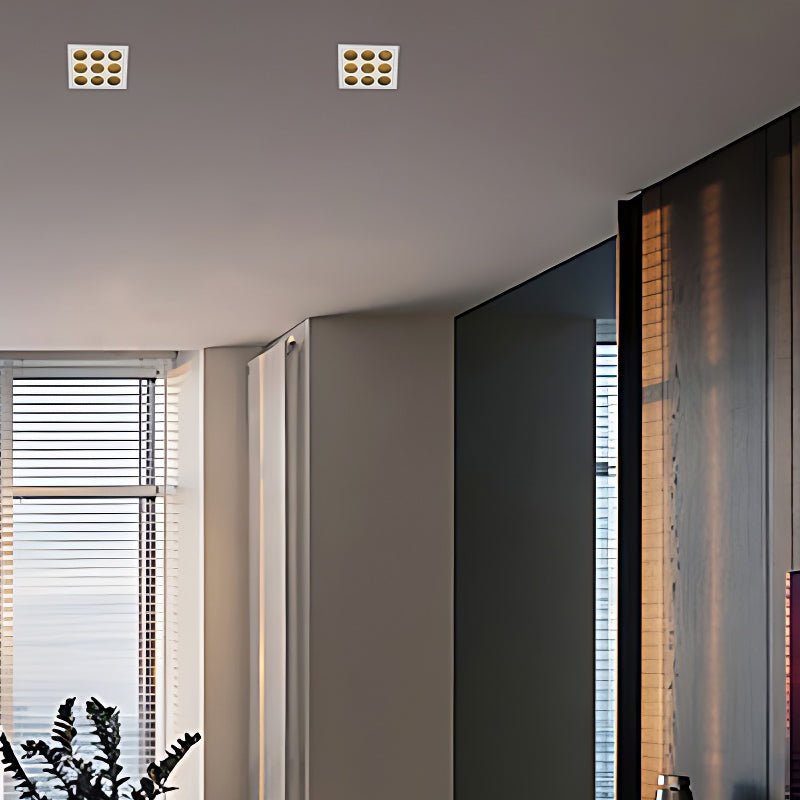 Modern White Aluminum LED Recessed Light Anti - Glare Spotlight