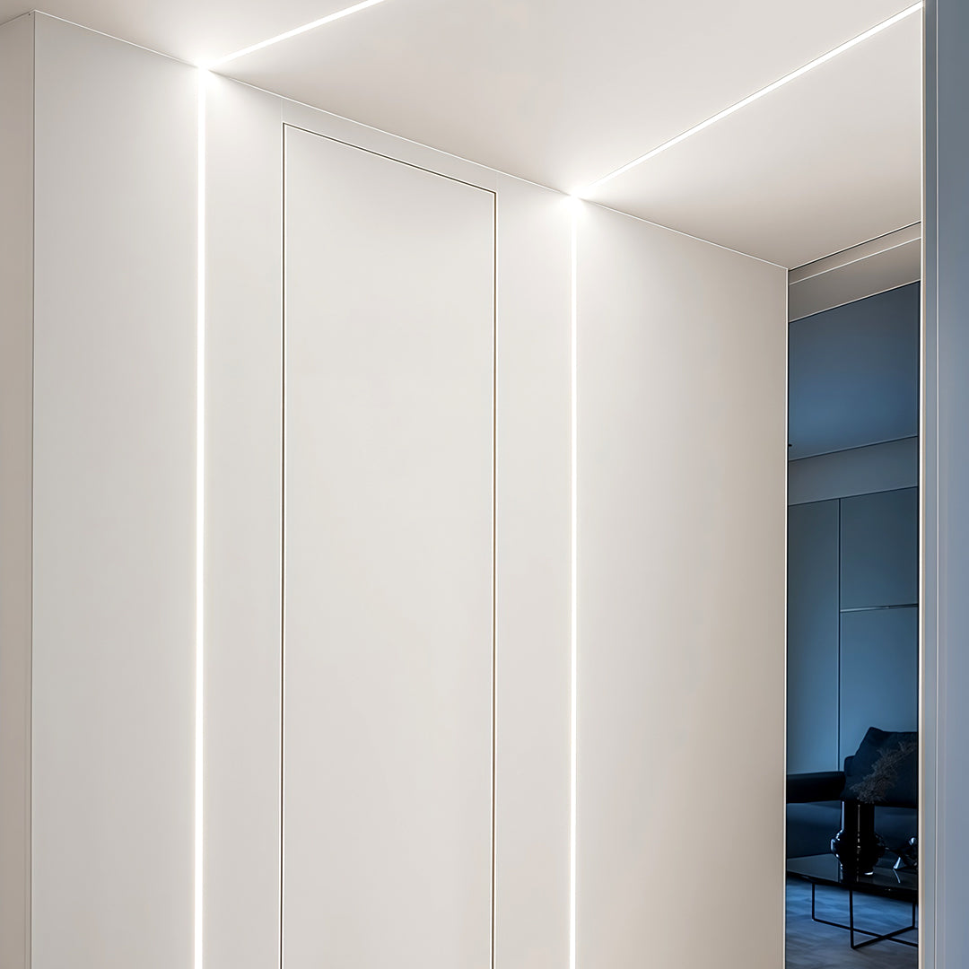 Modern white outdoor wall lights with glass shade chandelier aesthetic in arched shell design with textured top accent.