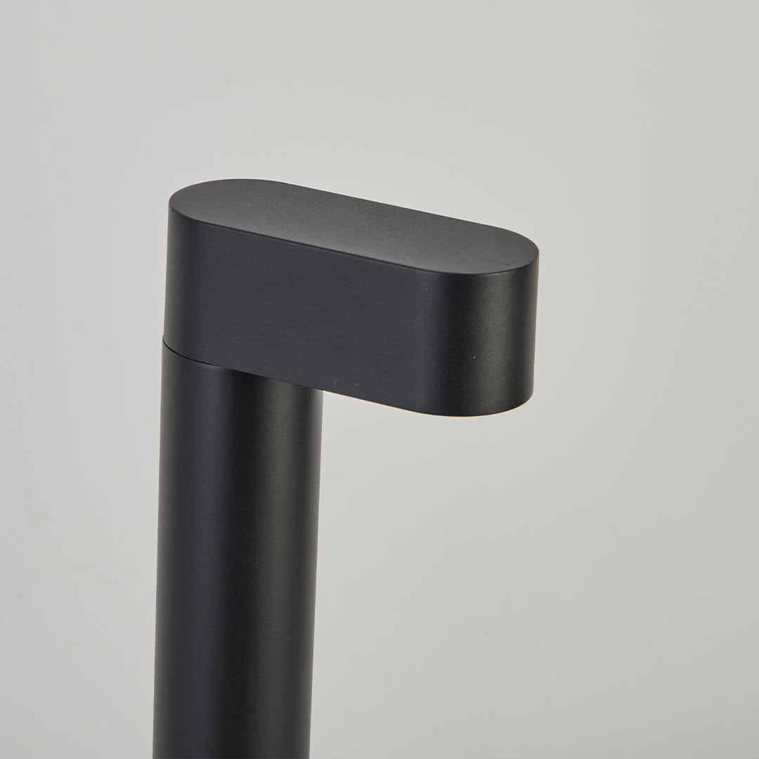 Modular LED path light construction components showing assembly options for outdoor lighting systems