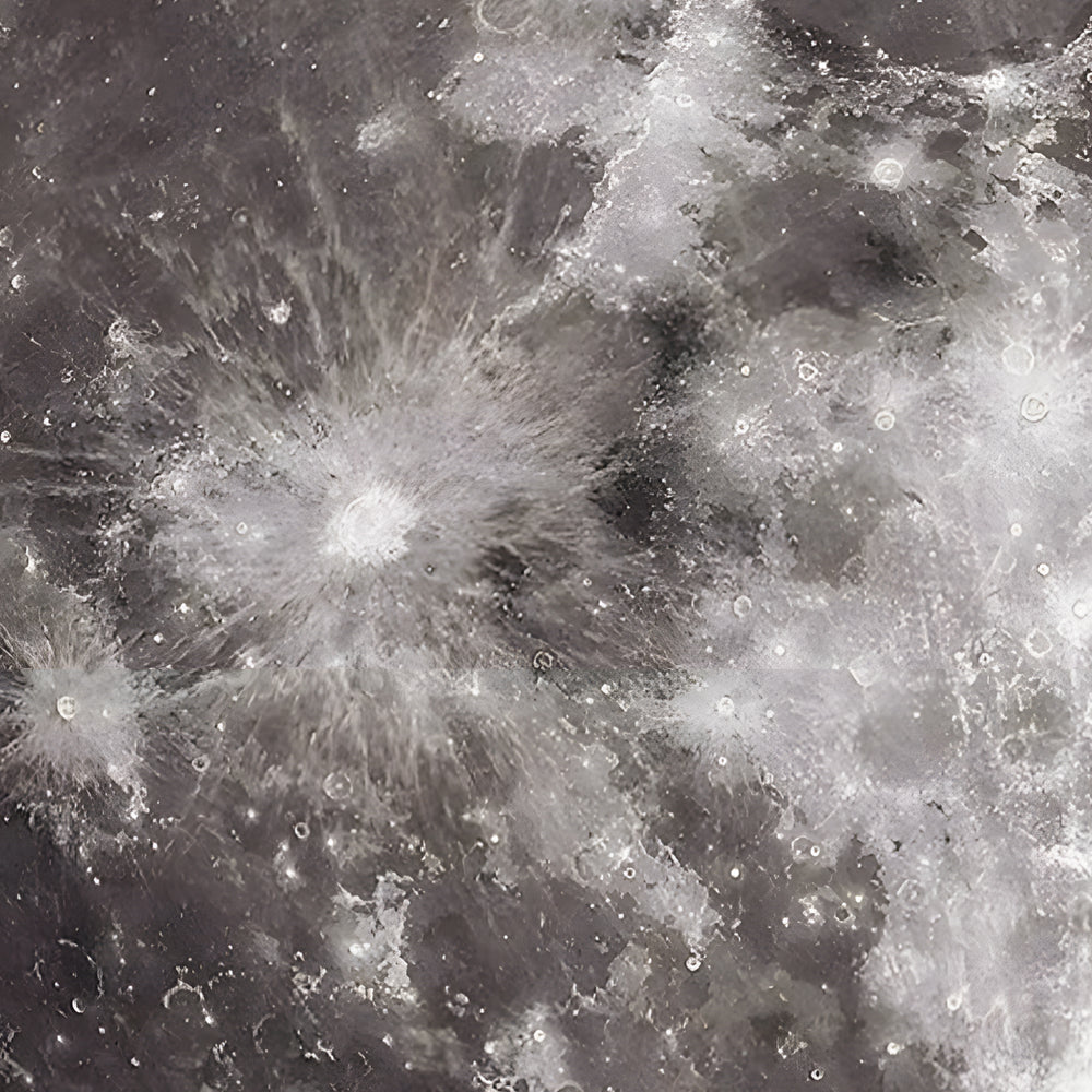 Moon wall clock light with a textured moon surface, providing soft illumination.