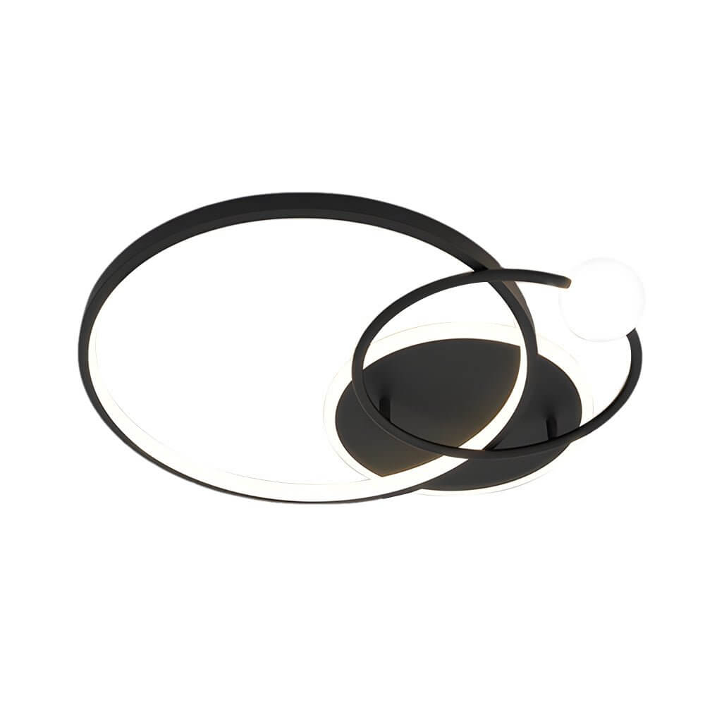 Multi - circle LED Flush Ceiling Light - Gold/Balck/White