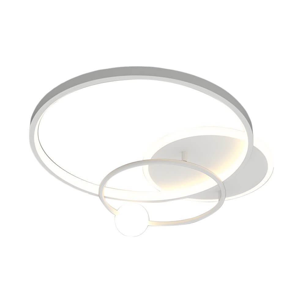 Multi - circle LED Flush Ceiling Light - Gold/Balck/White