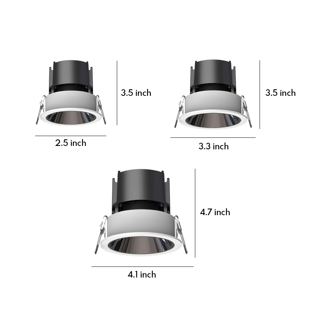 Multiple LED indoor ceiling spotlights featuring glass shade chandelier styling illuminating modern lounge with ambient glow.