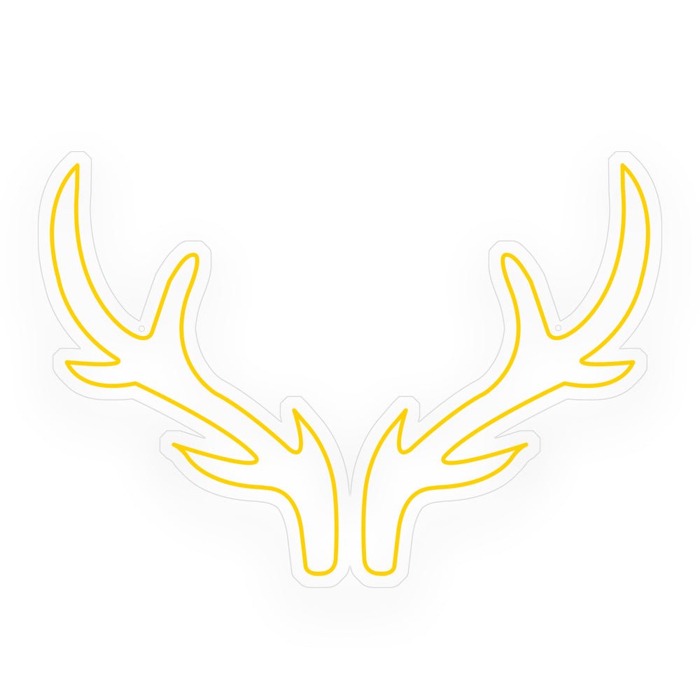 Neon Antlers Party Decoration Personalized LED Sign with Dimmer