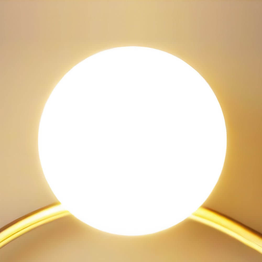 Night light wall clock with a modern design, showcasing its illuminated hands.