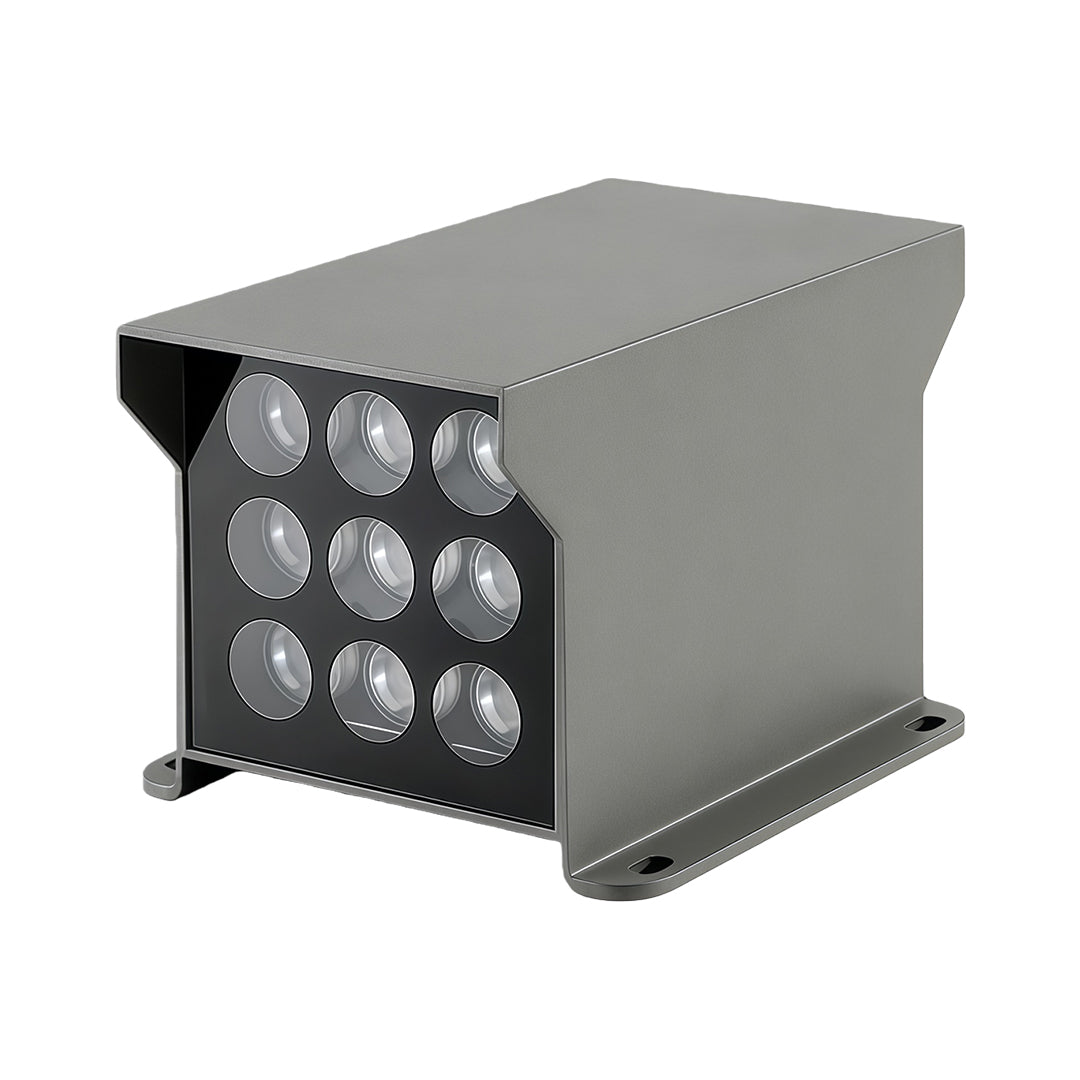 Six-lens LED outdoor wall wash lights fixture with high brightness.