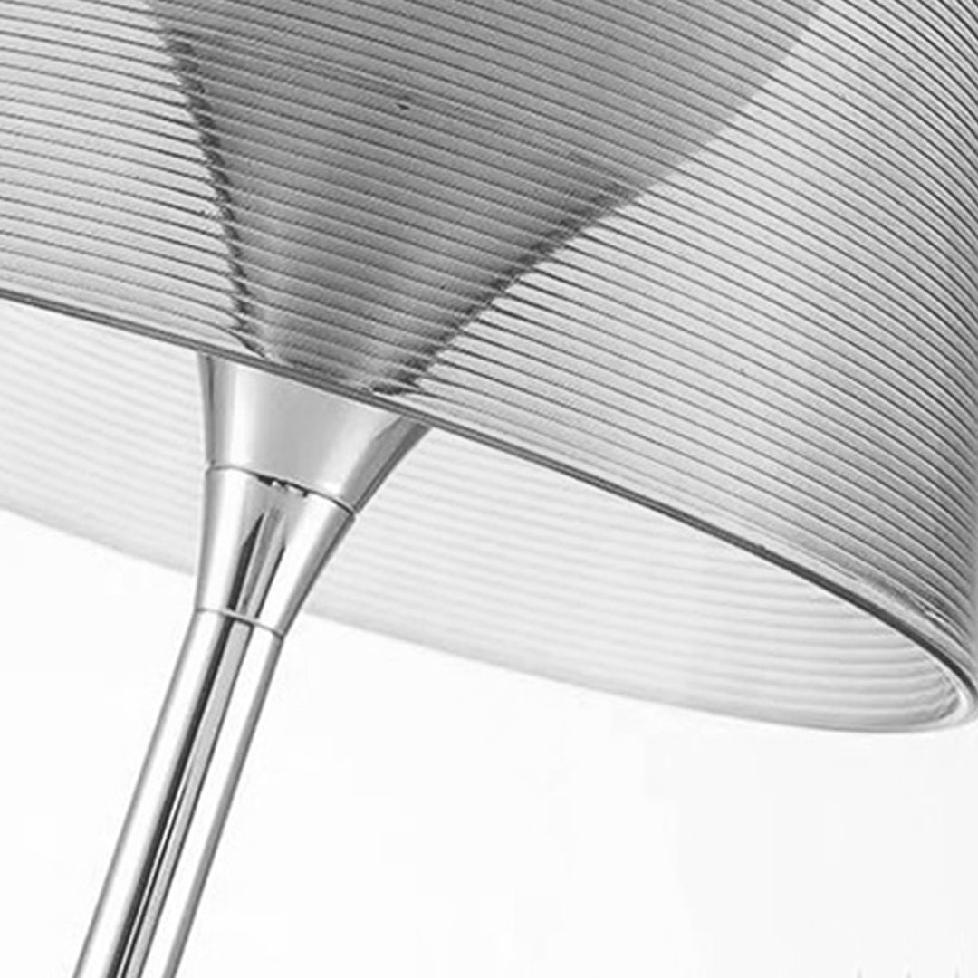 Pair of Nordic floor lamps in modern bedroom providing balanced ambient lighting and symmetry