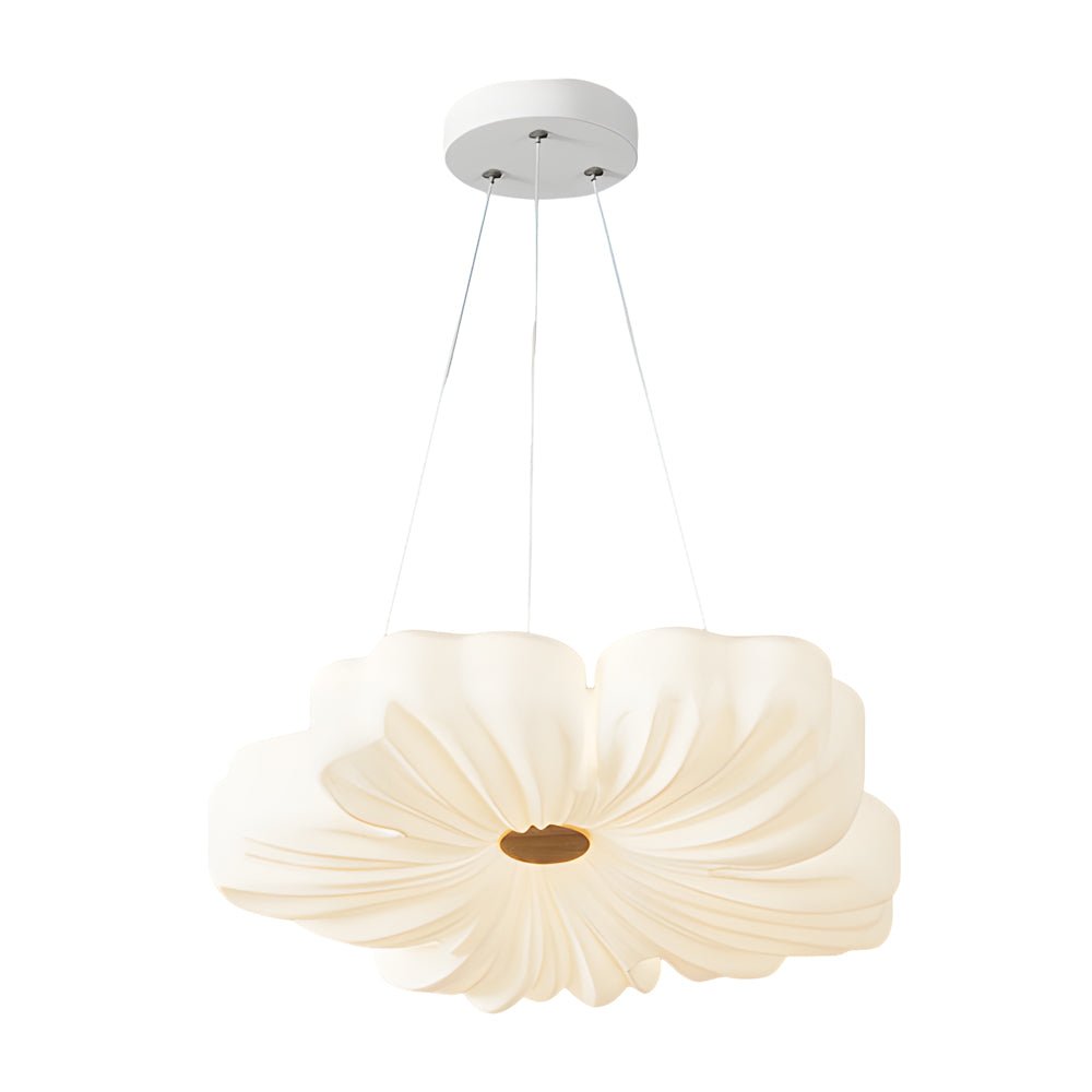 Nordic White Acrylic Flower Bedroom Ceiling Lamp - LED 3 - Step Dimming