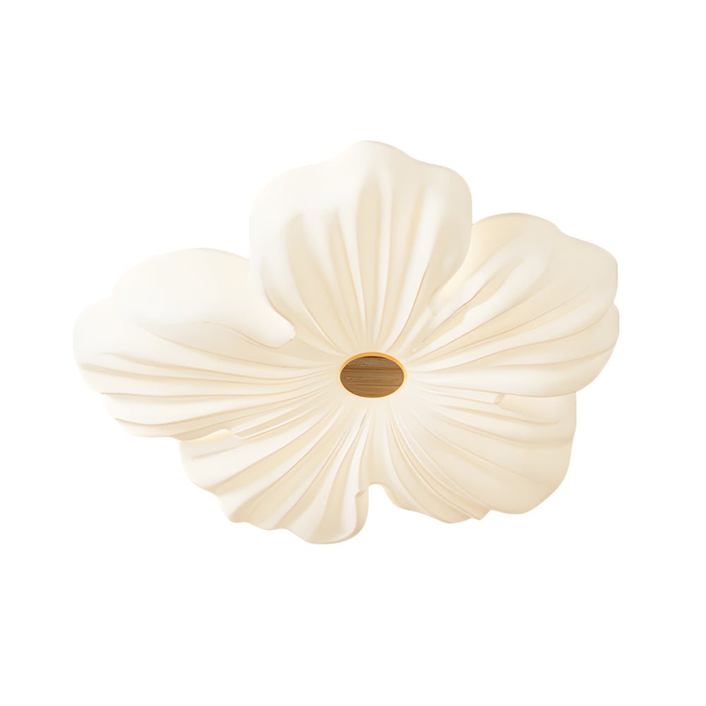Nordic White Acrylic Flower Bedroom Ceiling Lamp - LED 3 - Step Dimming